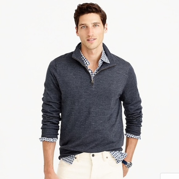j crew half zip sweater